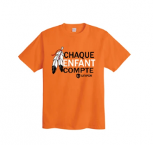 T-SHIRT ORANGE UNIFOR CHAQUE ENFANT COMPTE